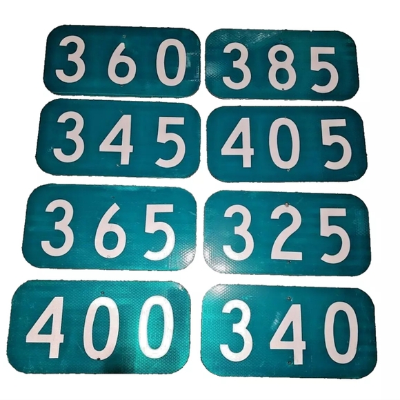 Aluminum Reflective Green Emergency 911 Address Plate White House Number Crafts - Picture 1 of 14
